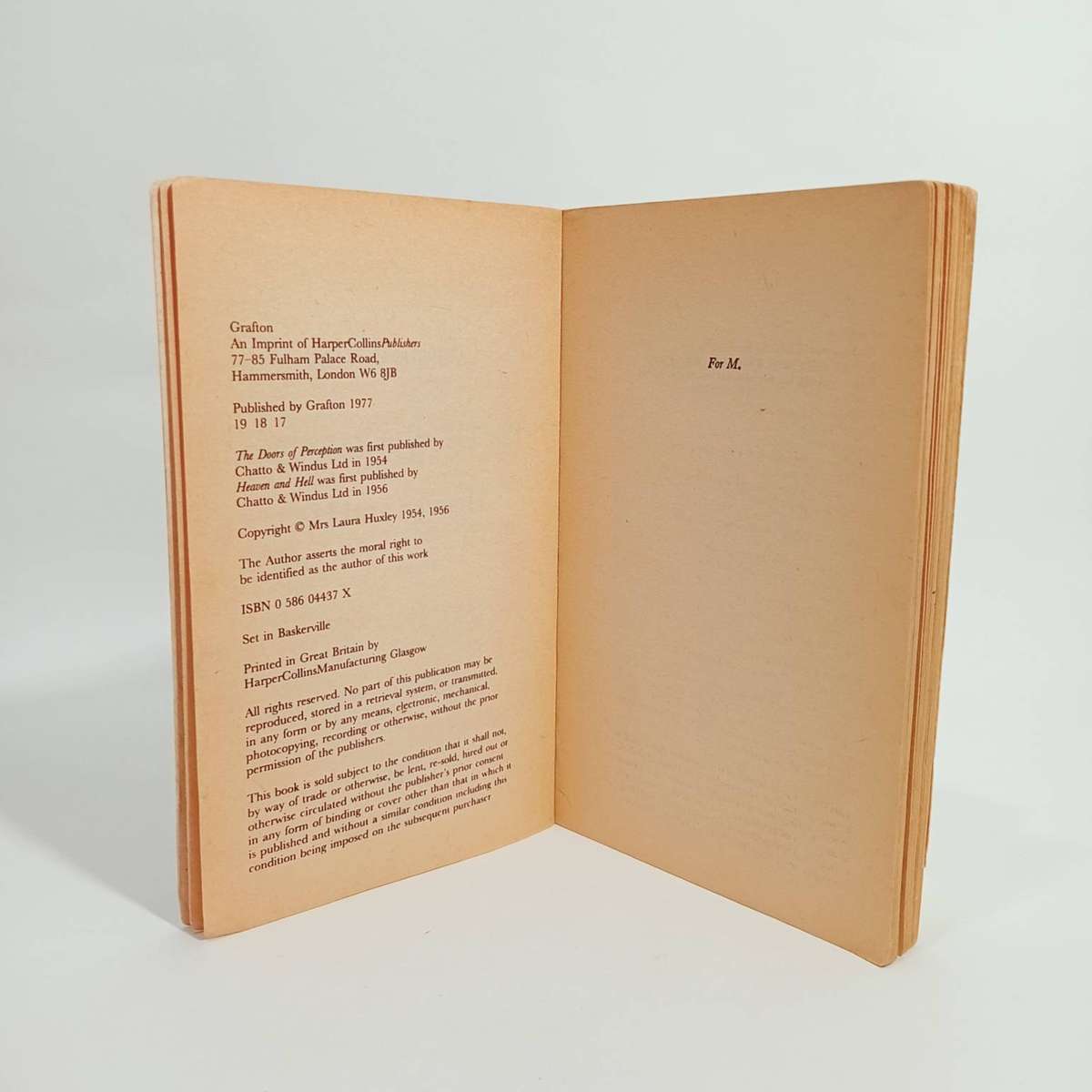 The Doors of Perception and Heaven and Hell by Aldous Huxley (Paperback 1977)