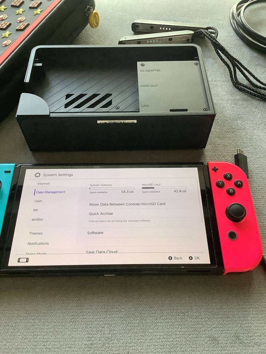Nintendo Switch OLED  with accessories