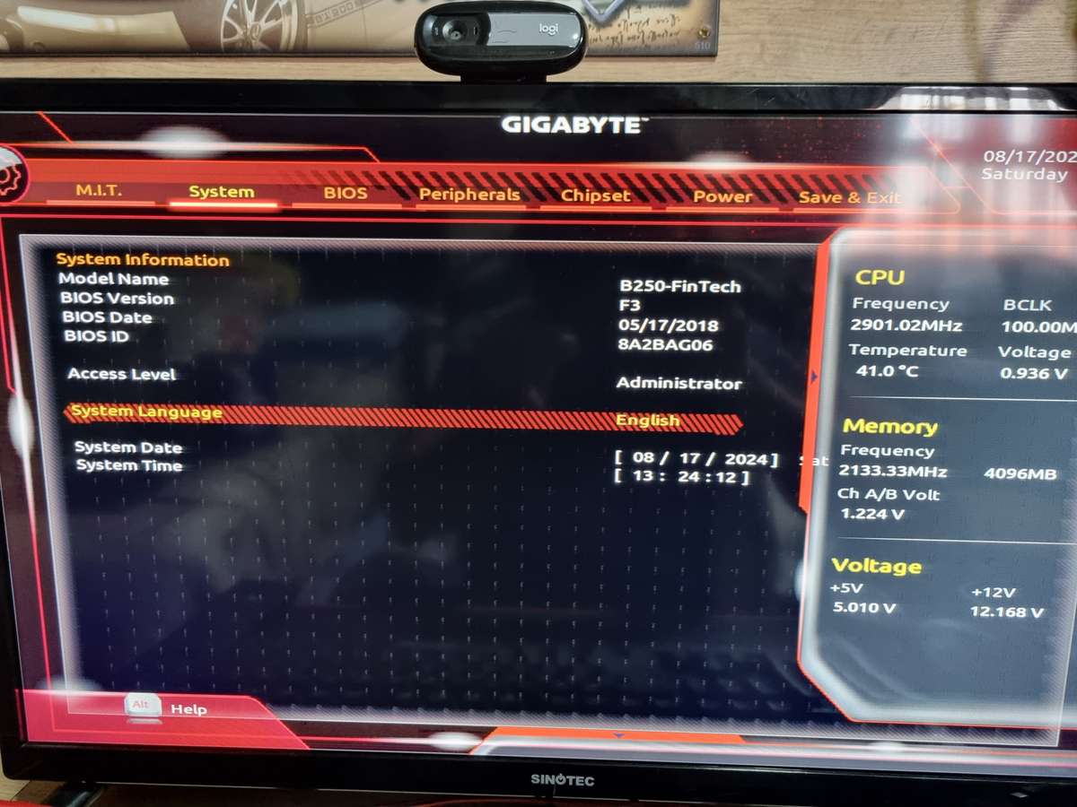 Gigabyte B250 fin tech please read