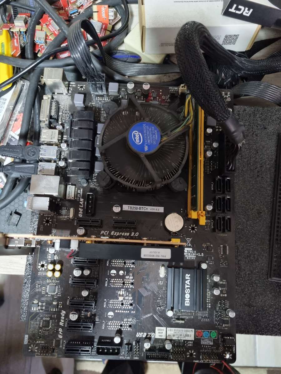 Biostar TB250-BTC+ motherboard combo