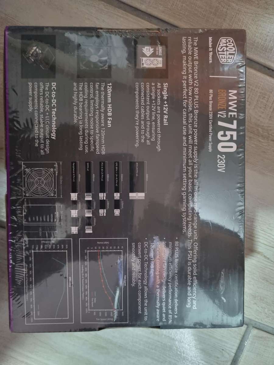 Cooler master 750 mwe bronze v2 power supply