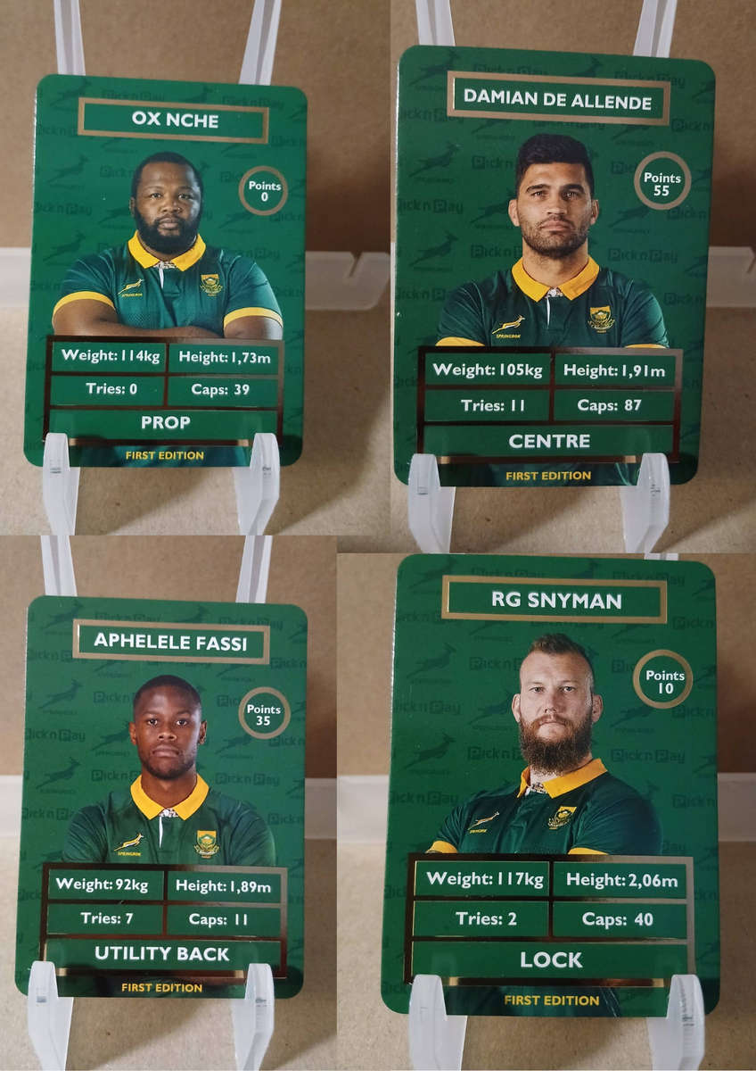2025 Pick n Pay Springbok 31 Card Full Collection