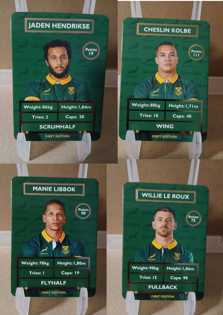 2025 Pick n Pay Springbok 31 Card Full Collection