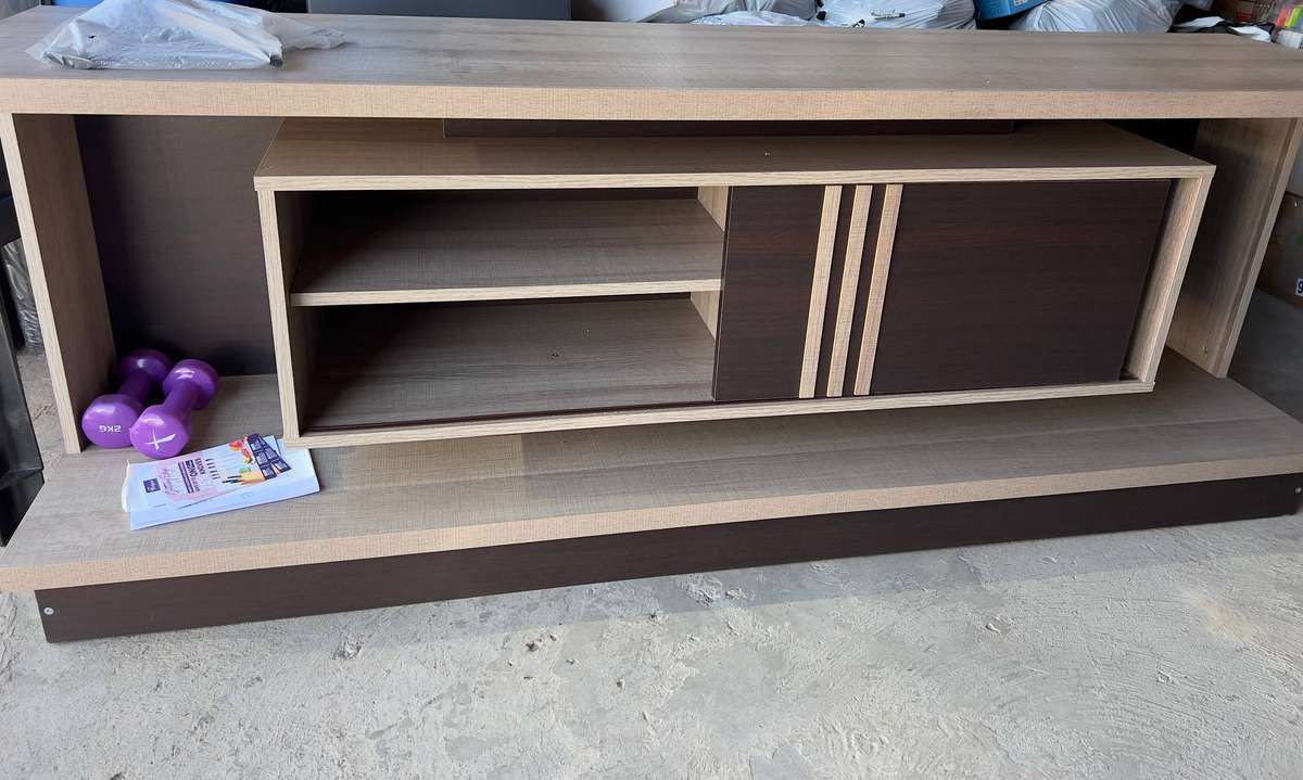 Universal TV Stand for Flat Screen Televisions - Adjustable & Sturdy