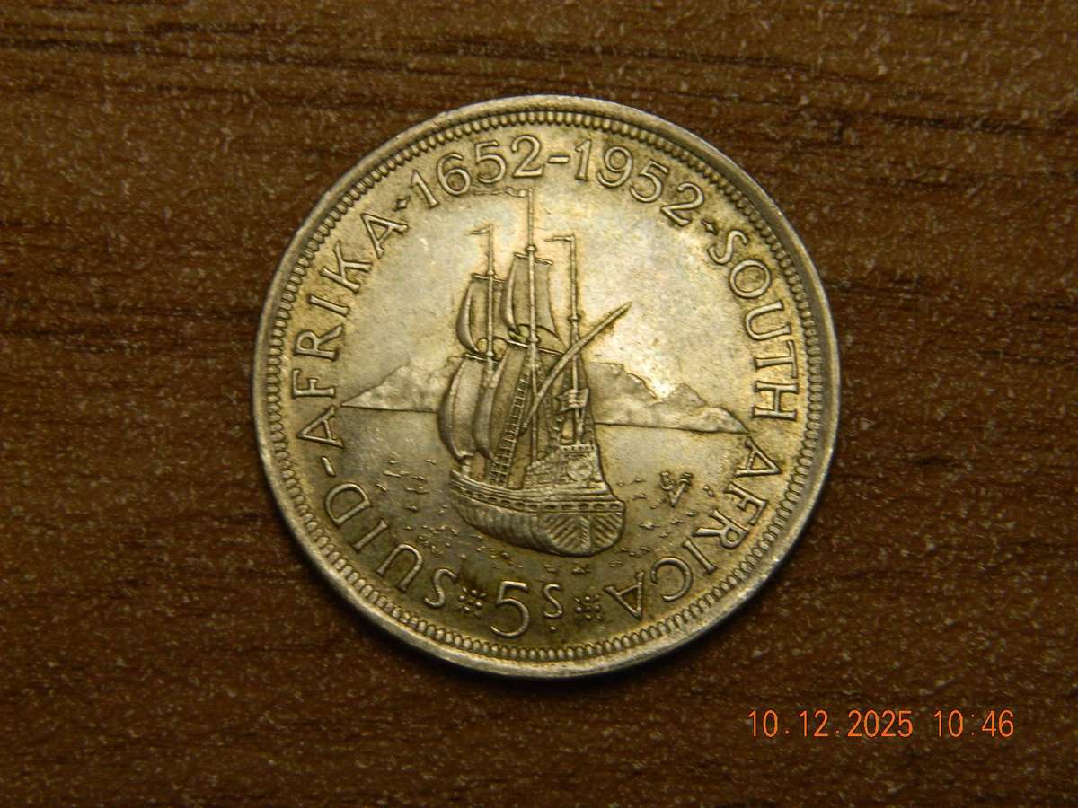 S.A.UNION FIVE SHILLINGS    -  1952