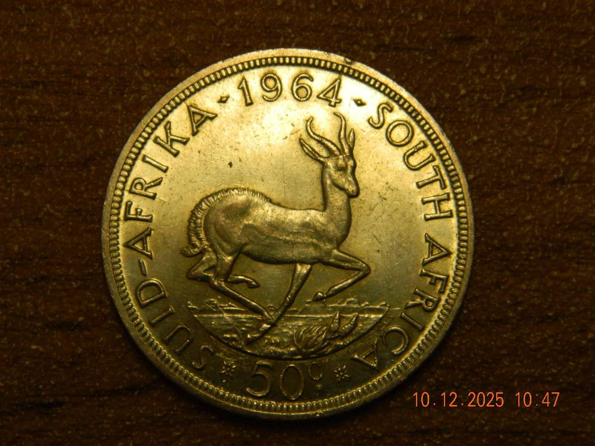 S.A.UNION FIVE SHILLINGS    -  1964