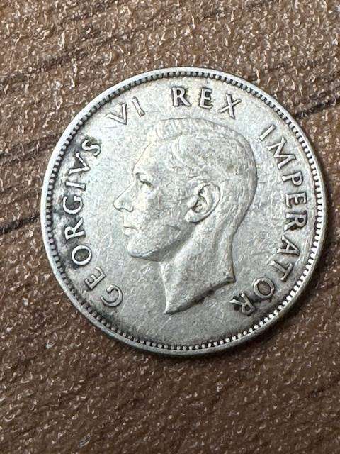SA UNION TWO SHILLINGS COIN 1940 SILVER