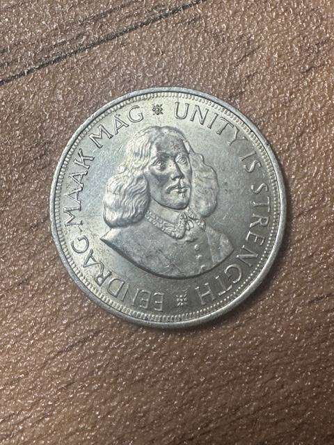 S.A.UNION FIVE SHILLINGS  1964 SILVER