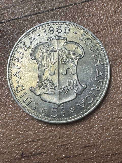 S.A.UNION FIVE SHILLINGS  COMMEMORATION  COIN 50 YEARS