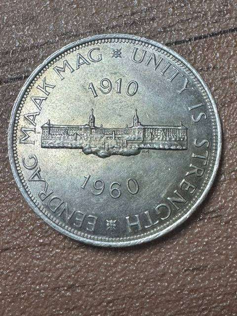 S.A.UNION FIVE SHILLINGS  COMMEMORATION  COIN 50 YEARS