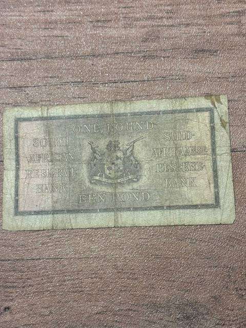 SA ONE POUND NOTE 1947