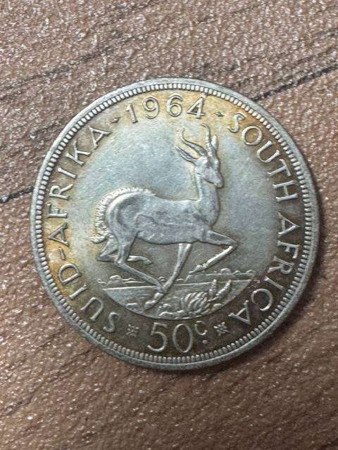 S.A.UNION FIVE SHILLINGS SILVER 1964