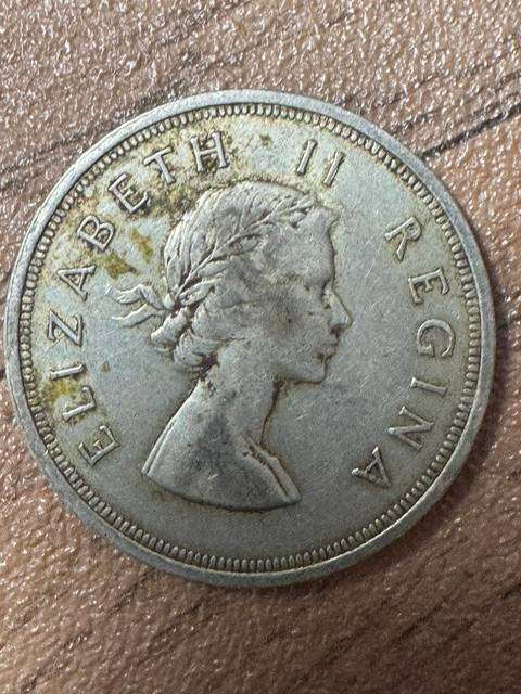 SA UNION FIVE SHILLING COIN SILVER 1958
