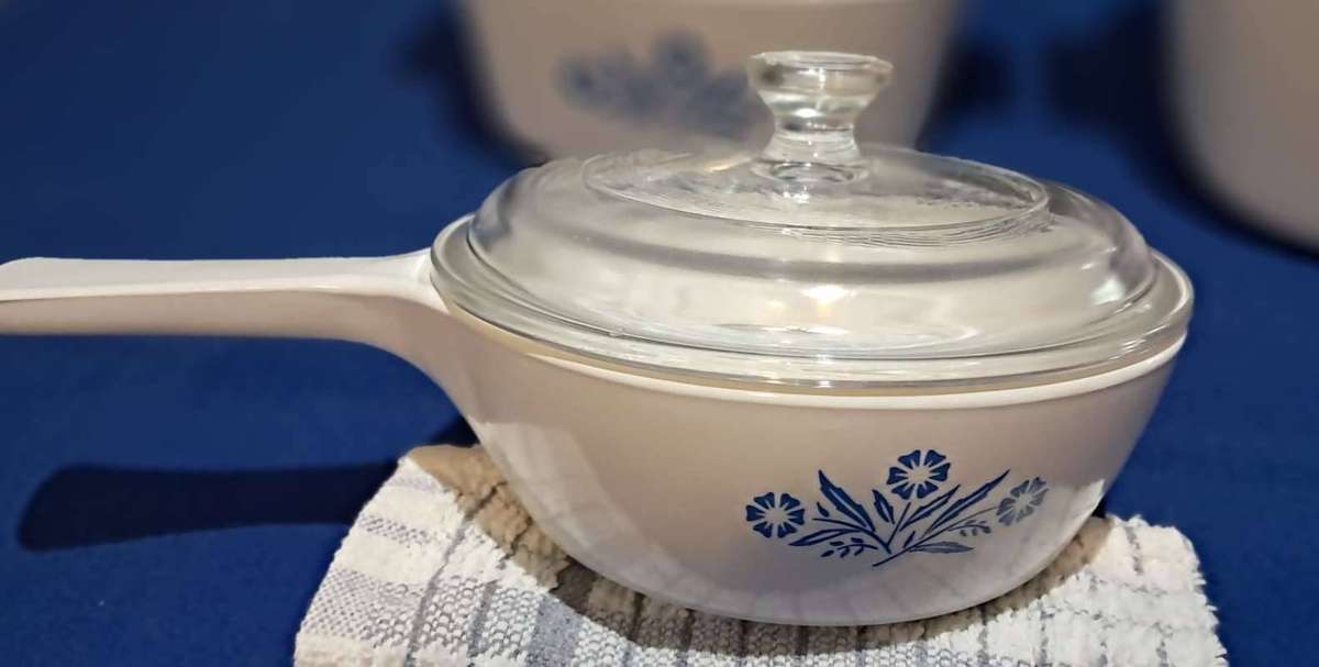 Vintage CorningWare Blue Cornflower 10-Piece Casserole Set  All Made in USA  Complete Collection
