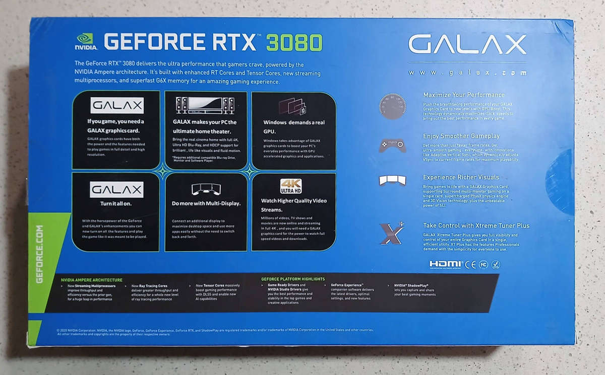 GALAX GeForce RTX 3080 10GB | Professionally Serviced | Tested | Excellent Condition