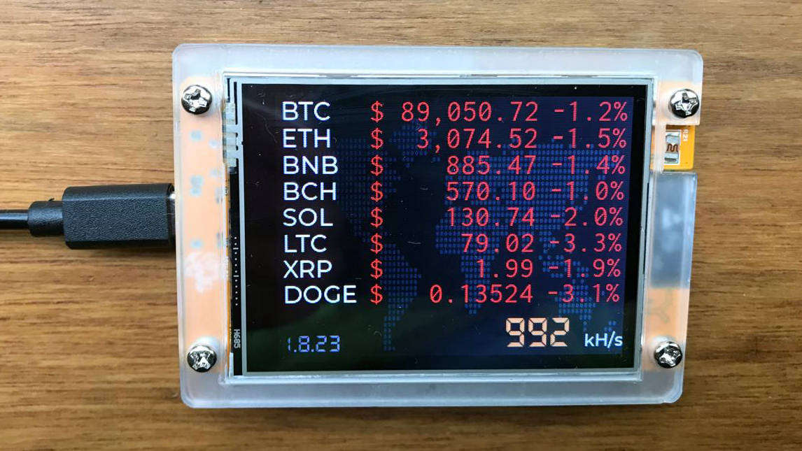 NerdMiner V2 Lucky Miner  ESP32 Bitcoin Solo Hash Lottery Miner