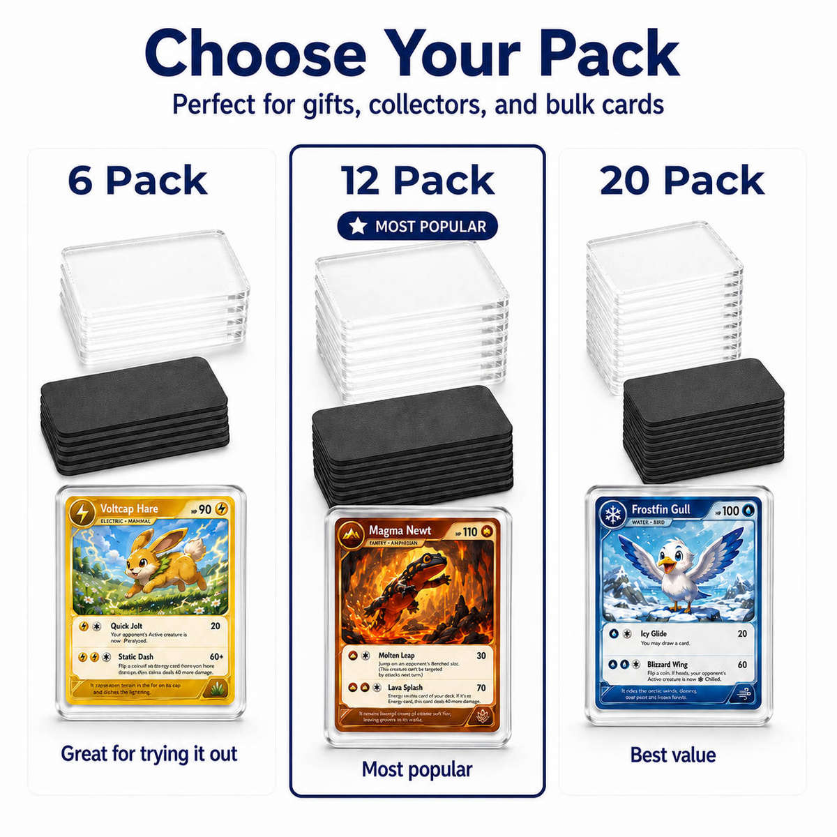 Magnet My Cards DIY Card Art Magnet Kit for Pokémon Size Cards - 6 Pack