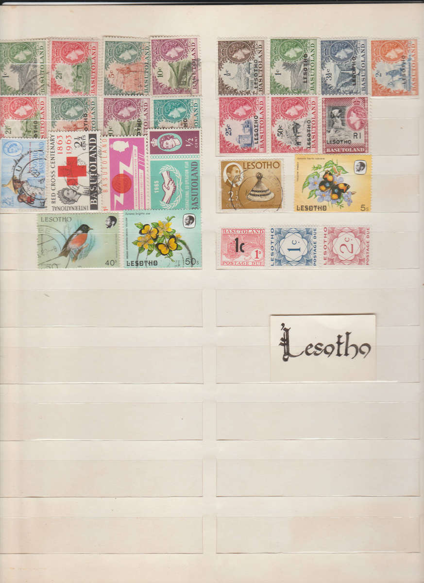 Basutoland & Lesotho Stamp Collection: Colonial & Independence Era Issues