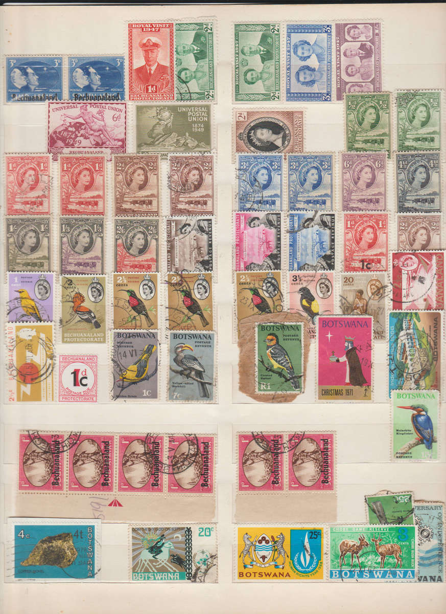 Bechuanaland & Botswana Stamp Collection | Vintage British Protectorate to Independence Issues