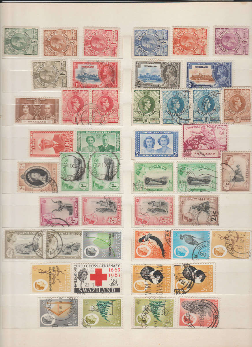 Swaziland Stamp Collection | Vintage British Protectorate & Independence Issues | Used & MM