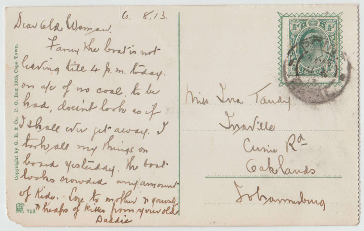 Transvaal Vintage Stamp Collection Accumulation ZAR VRI Edward VII Blocks & Postcard