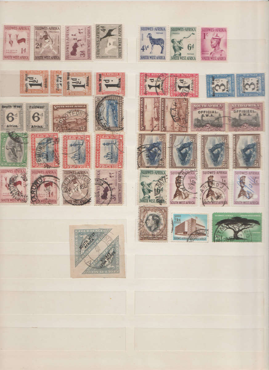 South West Africa (SWA) Stamp Collection  Extensive Selection of Early & Mid-Century Issues