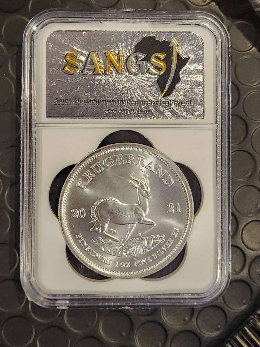 2021 Silver Krugerrand 1oz MS69 Slabbed Coin  High Grade