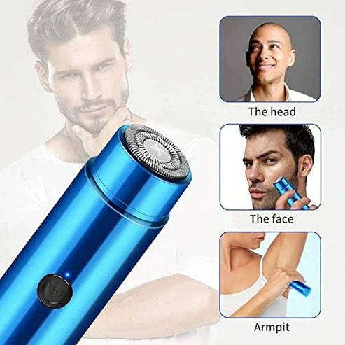 Mini Electric Shaver  Portable USB Rechargeable Razor for Wet & Dry Shaving
