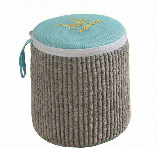 Mini Portable Laundry Bag with Lid  Foldable Multi-Purpose Organizer for Clothes & Underwear