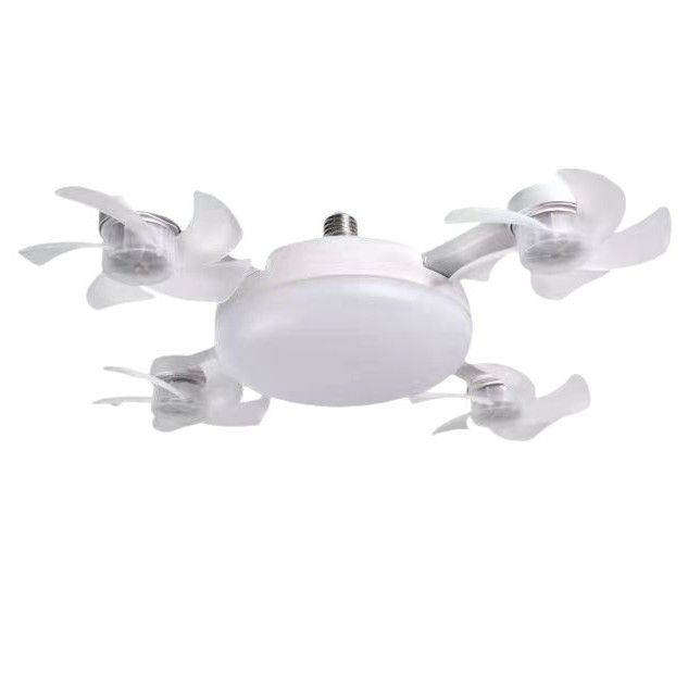 Drone-Shaped Ceiling Fan with Retractable Blades & LED Light  Modern Flush Mount Ceiling Fan