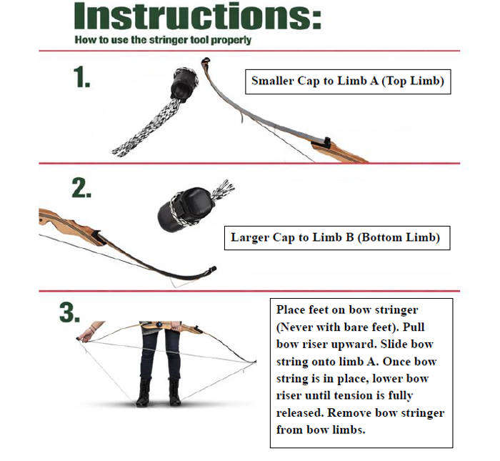 Recurve & Long Bow-Nylon Bow Stinger 2m