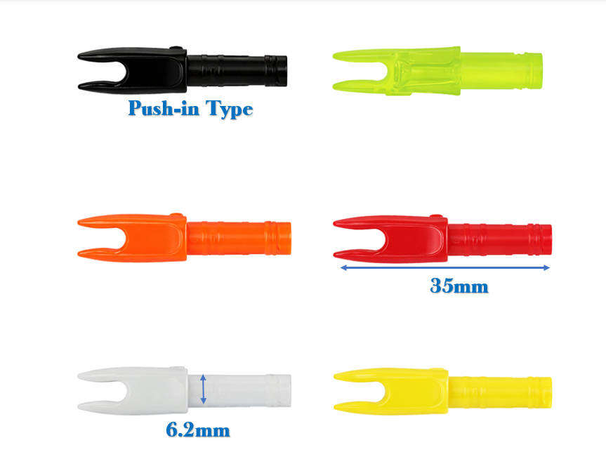Push-in Nocks-Carbon Arrows-Archery-Hunting-12-pack