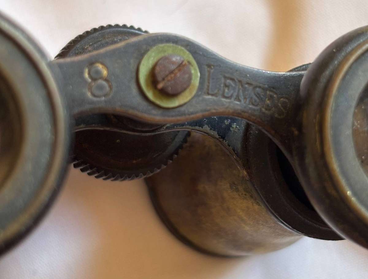 Antique Opera Glasses  8 LENSES Brass  French Origin, c.1900