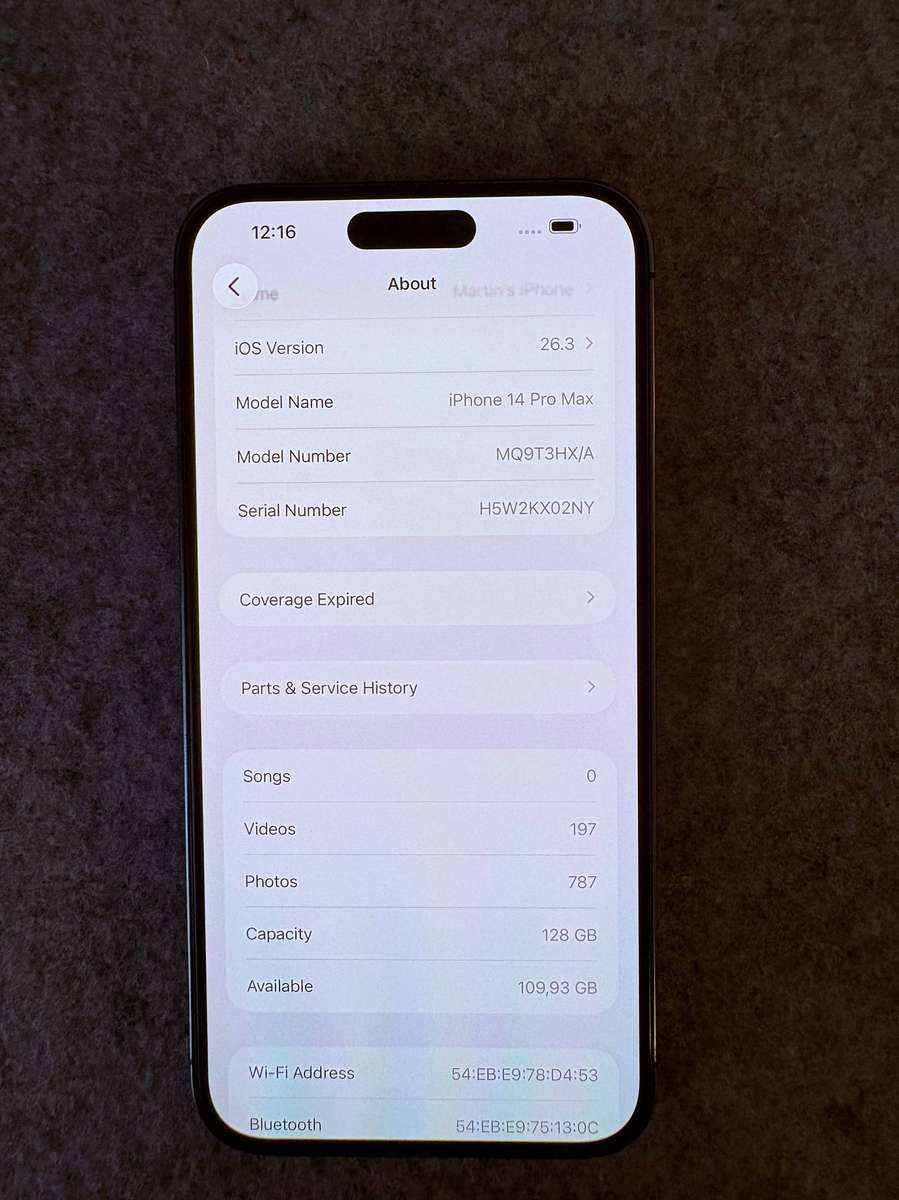 iPhone 14 Pro Max - 100% Battery + Extras