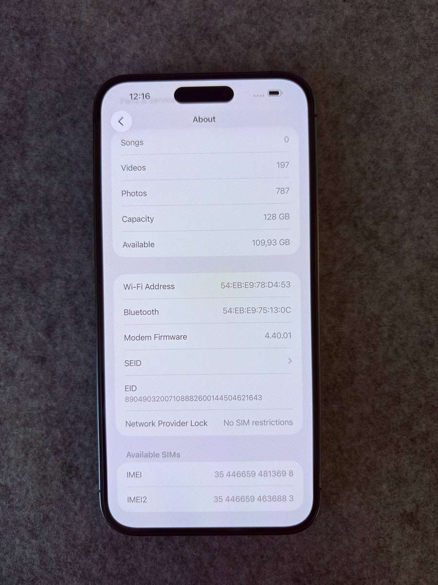 iPhone 14 Pro Max - 100% Battery + Extras