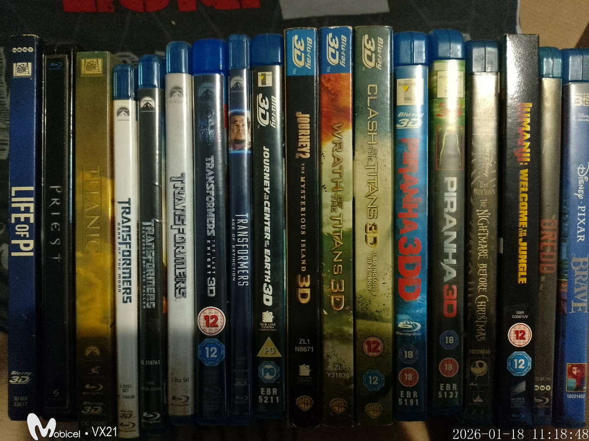 Blu Ray/3D movies together