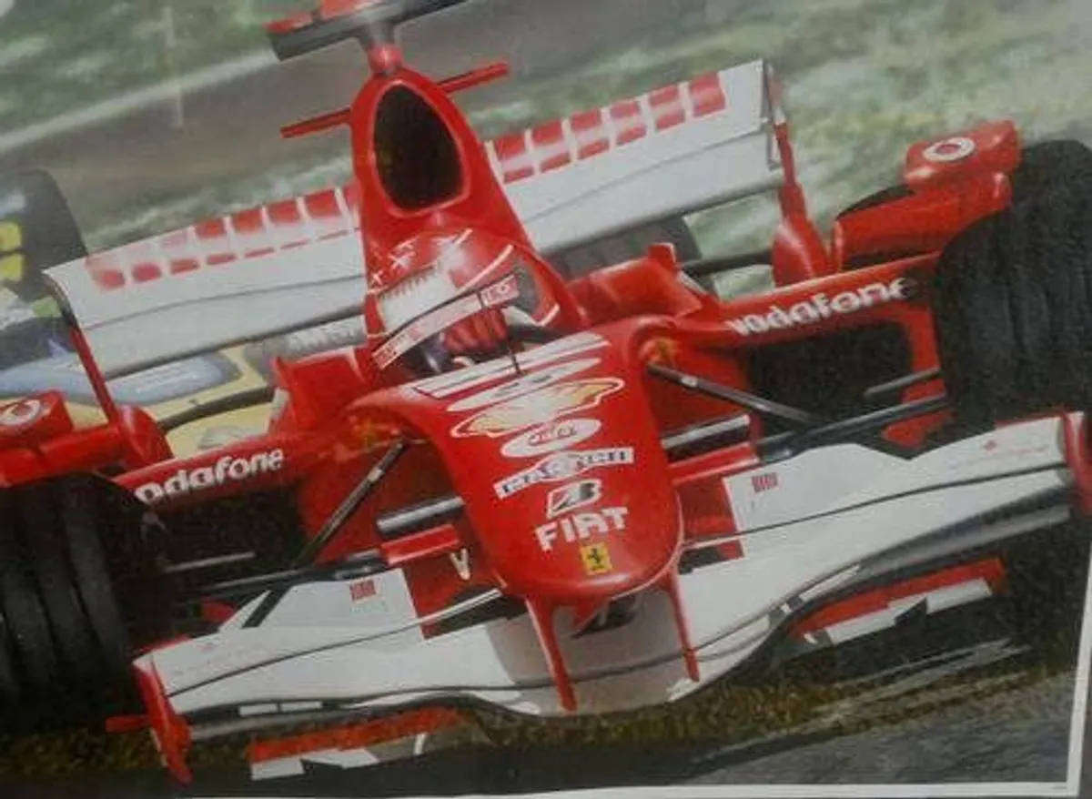 F1, Ferrari Schumacher posters- memorabilia.