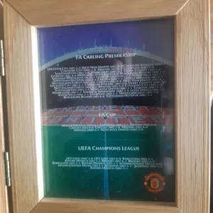 OLD TRAFFORD  Treble turf - 1998-1999 - encased.