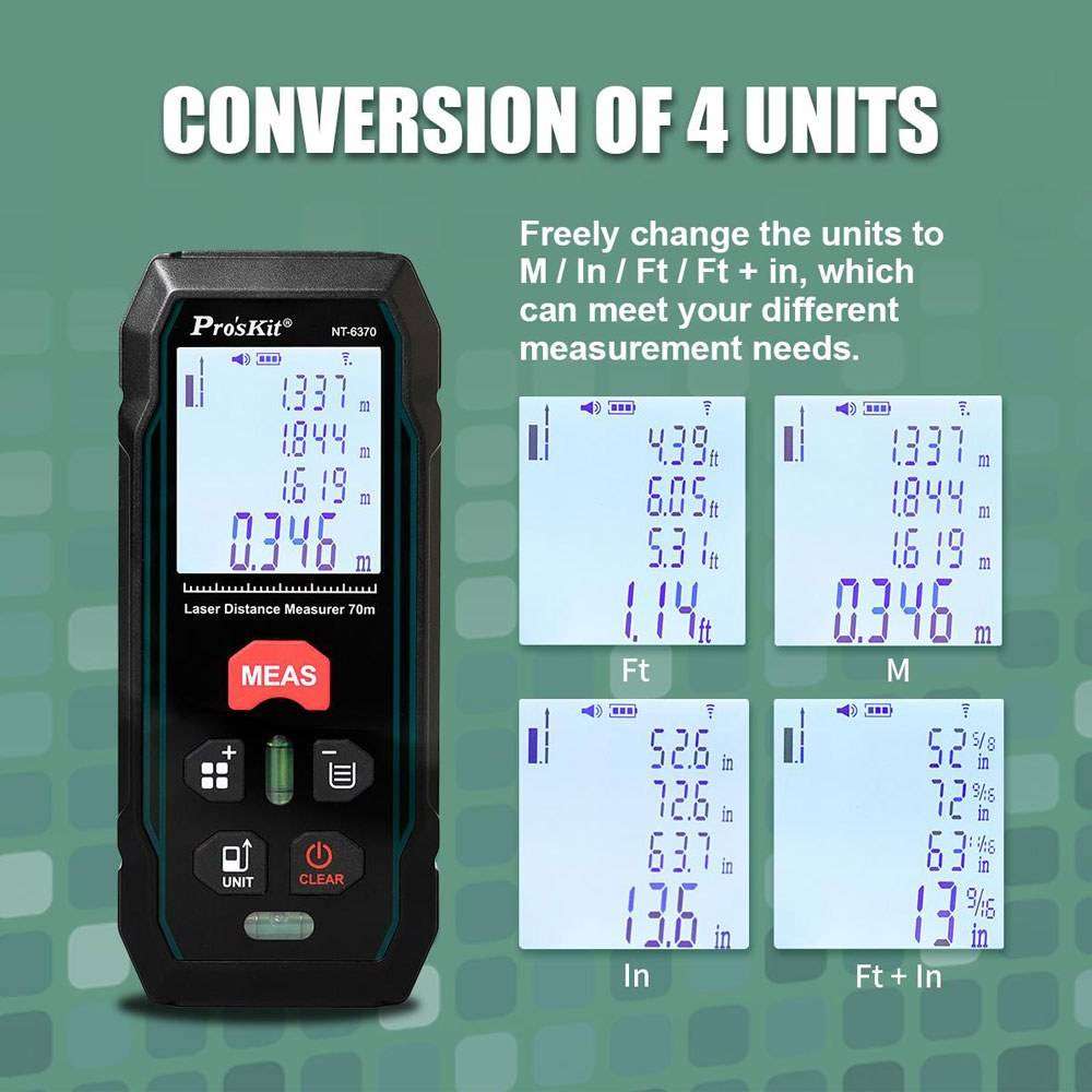 PROSKIT NT-6370 | LASER DISTANCE MEASURER