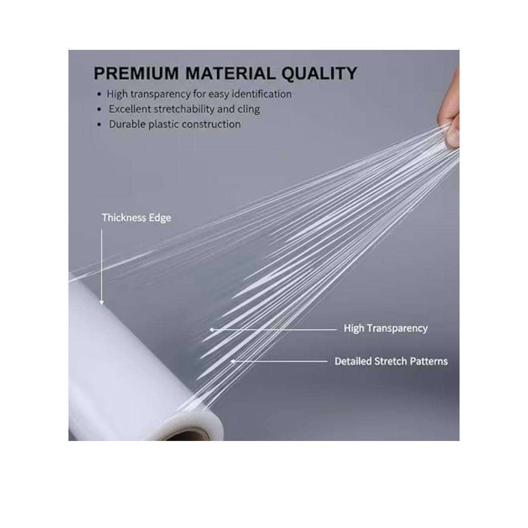 Cling Stretchable Wrapping Roll - Clear 200m (Pack of 5)