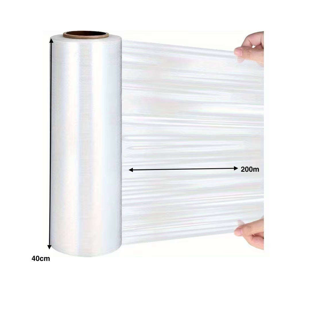 Cling Stretchable Wrapping Roll - Clear 200m (Pack of 5)