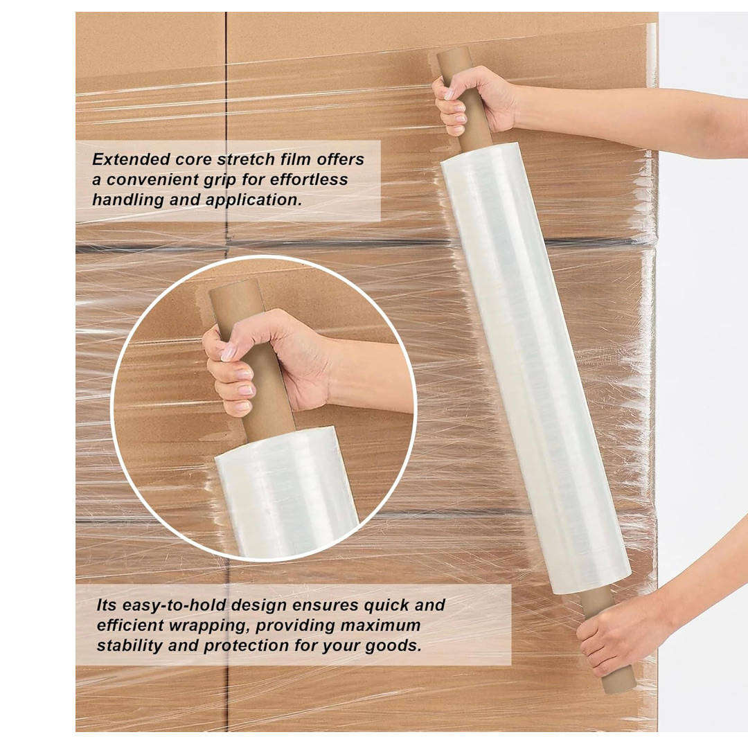 Cling Stretchable Wrapping Roll - Clear 200m (Pack of 5)