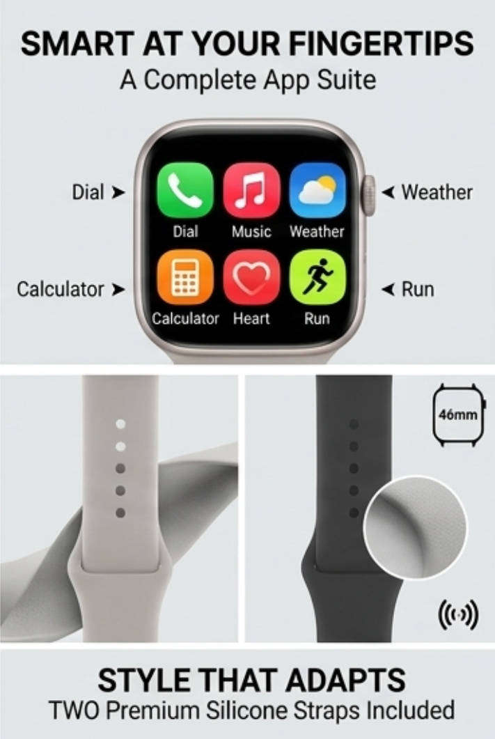Series 11 Ultra Smart Watch  Professional Edition with 2 Premium Straps