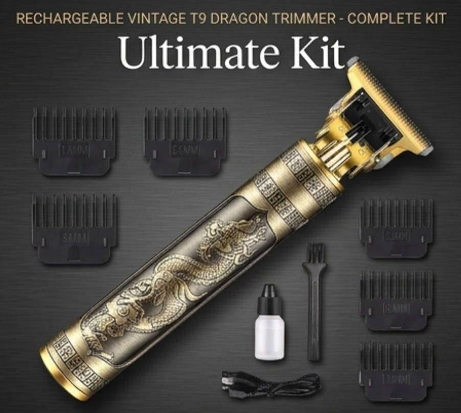 Vintage T9 Professional Rechargeable Hair & Beard Trimmer