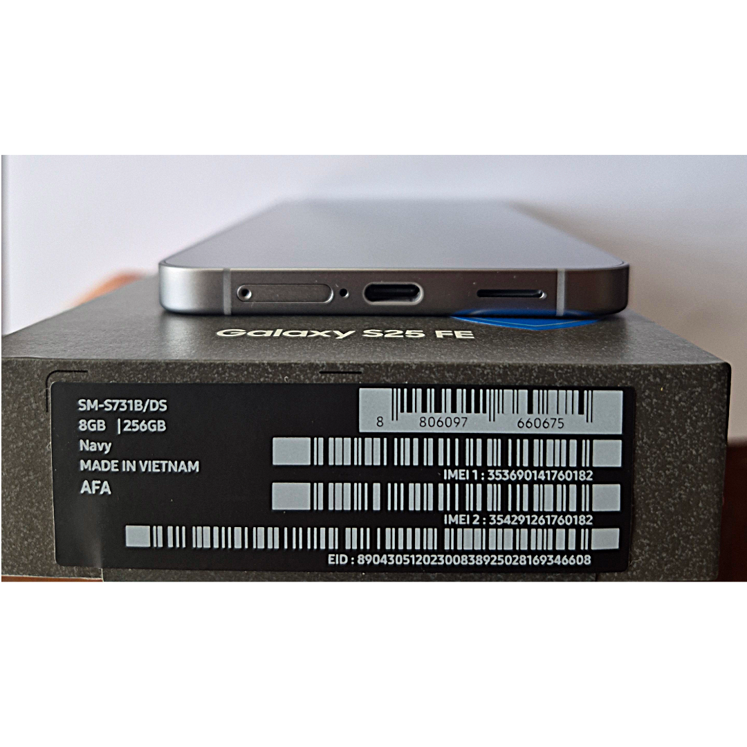 Samsung Galaxy S25 FE 5G (256GB, 12GB RAM) - Brand New (Open Box)