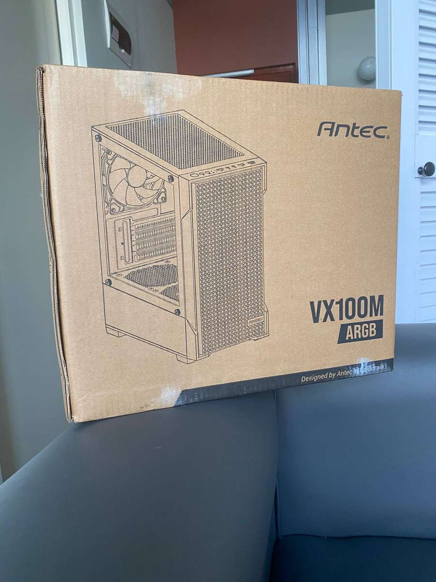 Antec VX100M ARGB Micro-ATX Mini Tower Gaming PC Case Black