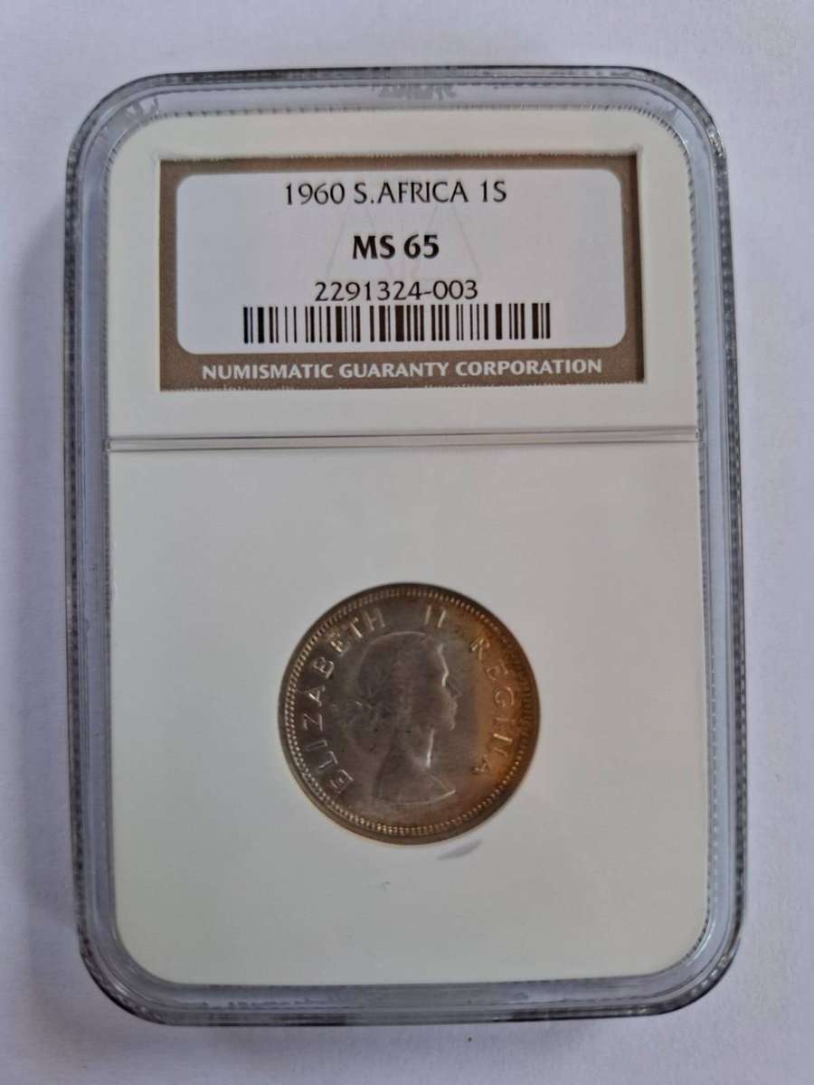 1960 South Africa Pre-Decimal Coin Set | NGC Graded | Half Crown | Mint State (8 Coins)
