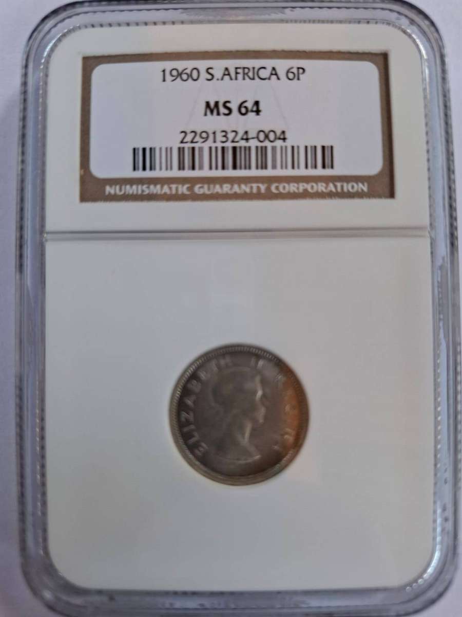 1960 South Africa Pre-Decimal Coin Set | NGC Graded | Half Crown | Mint State (8 Coins)