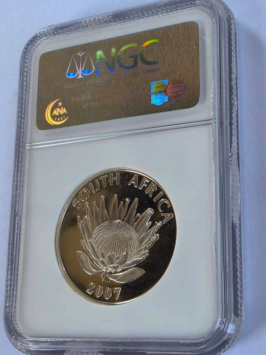 2007 Mandela Silver R1 NGC MS66 | Scarce SA Silver Coin | R1 Auction