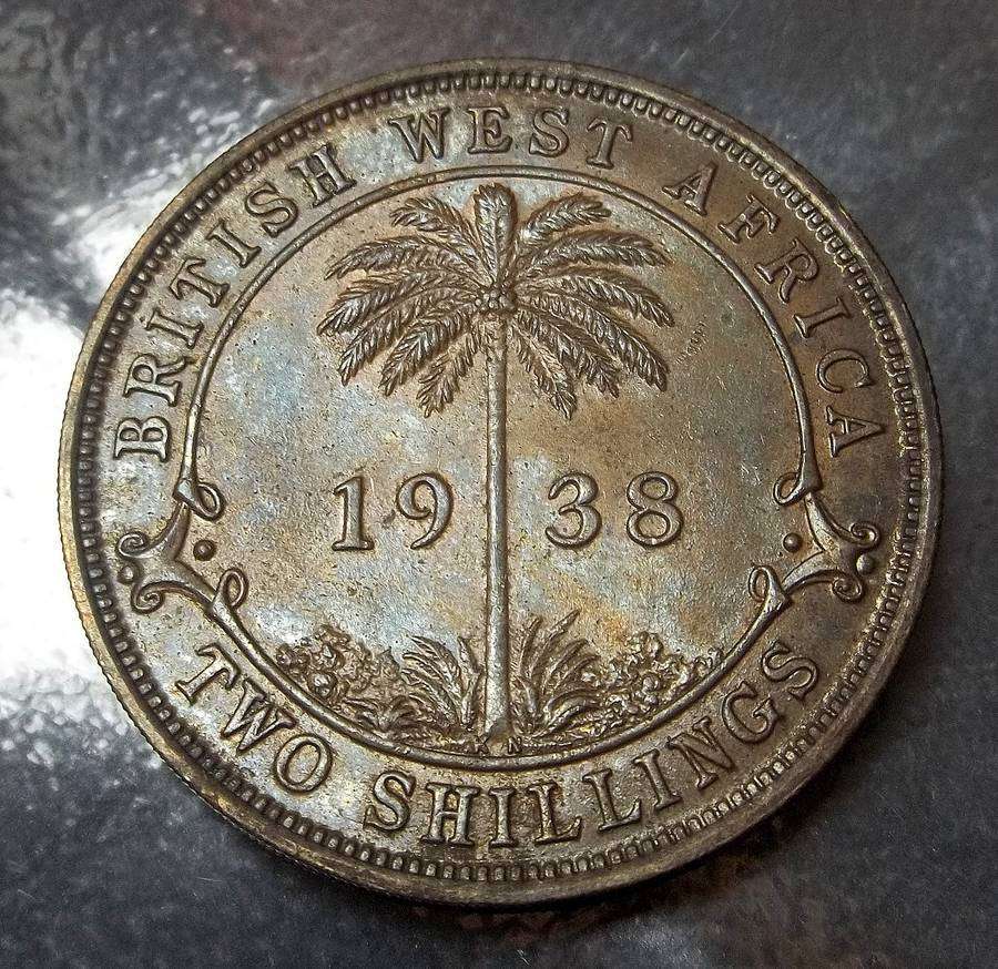 Unc..British West Africa 2 Shillings 1938
